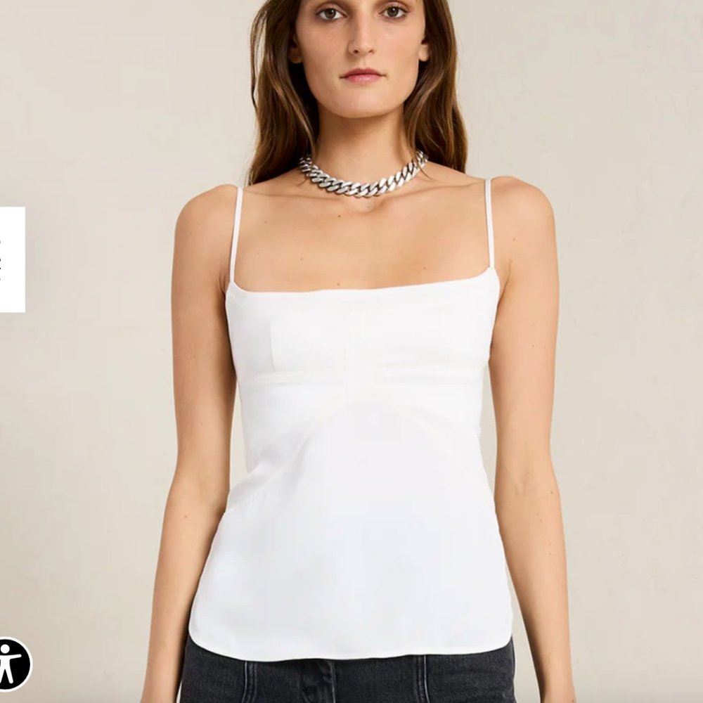 A.L.C. Harlow Top Off White Medium